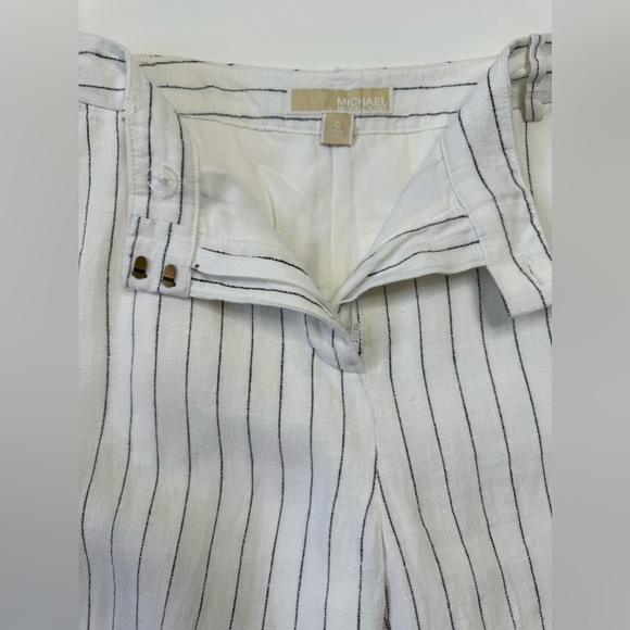 MICHAEL Michael Kors White Striped Pants - Picture 3 of 11